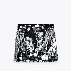 ZARA Special Edition Set Sequin Mini Skirt